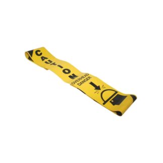 CAUTION BANNER WITH GROMMET (4" X 40")